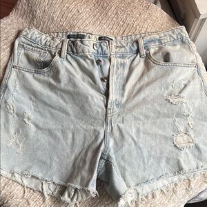Wild Fable Light Blue Ripped Jean Shorts